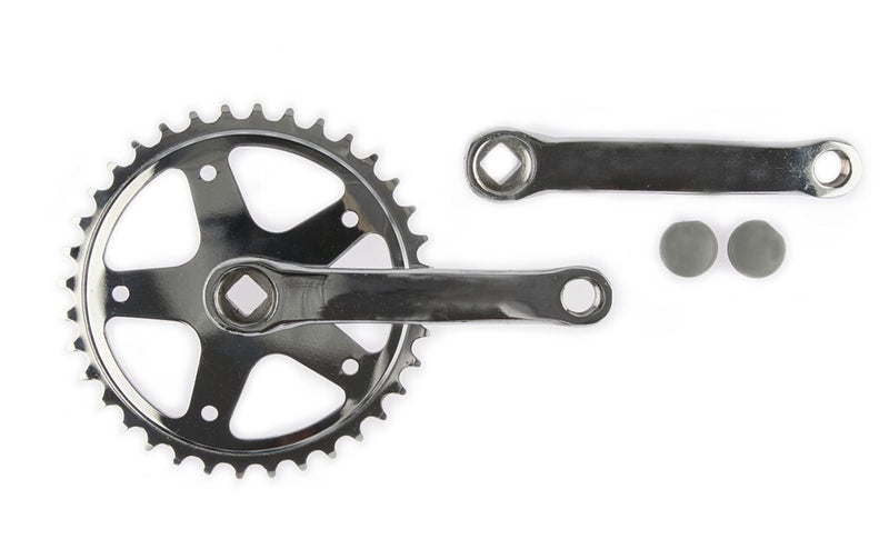 Vinty crankstel 36t. spieloos 130mm 1 8 zilver