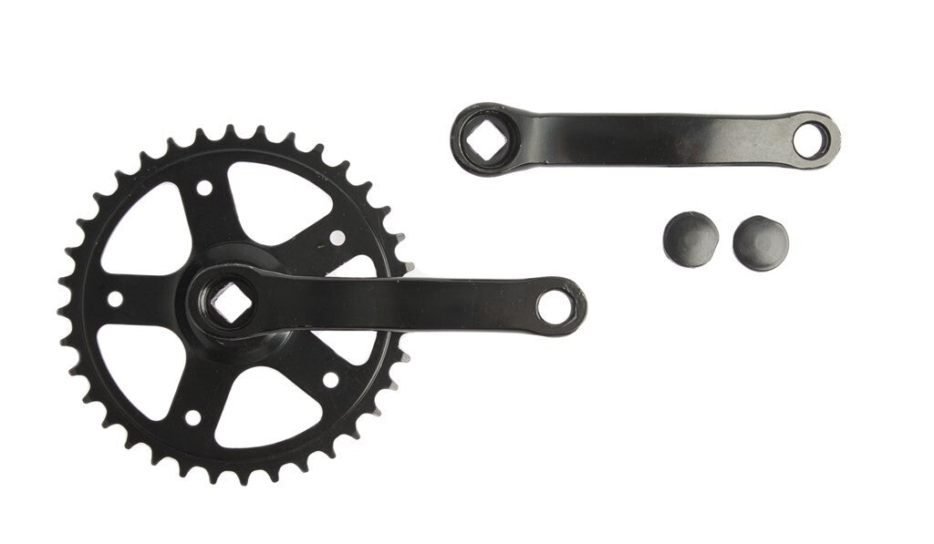 Vinty Crank Set 36T. 130 mm 1 8 neri