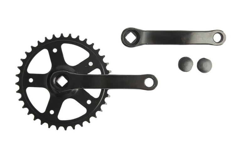 Vinty Crank Set 36T. Sin espiga 130 mm 1 8 negro