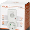 Toma detector de movimiento Virone modelo blanco - 3900340