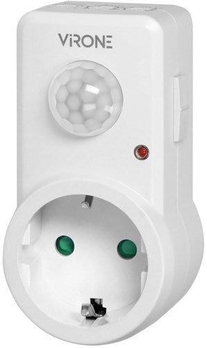 Toma detector de movimiento Virone modelo blanco - 3900340