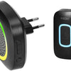Virone juego de timbre inalámbrico 300m negro enchufable + RGB - 8415501