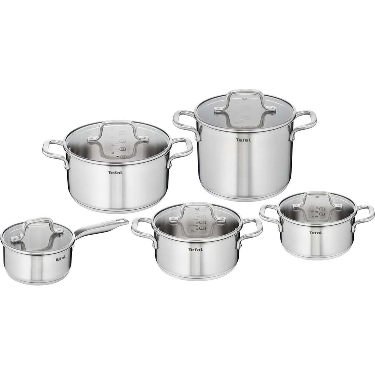 Tefal utensilios de cocina Tefal Virtuoso Pannet Juego de acero inoxidable de 10 piezas