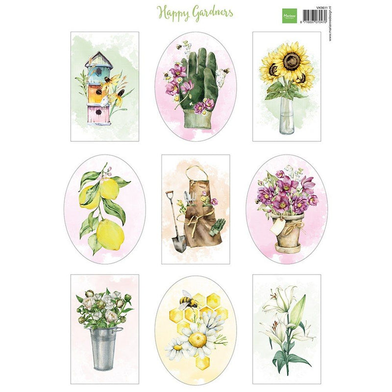 Diseño Marianne • hoja cortada happy gardners