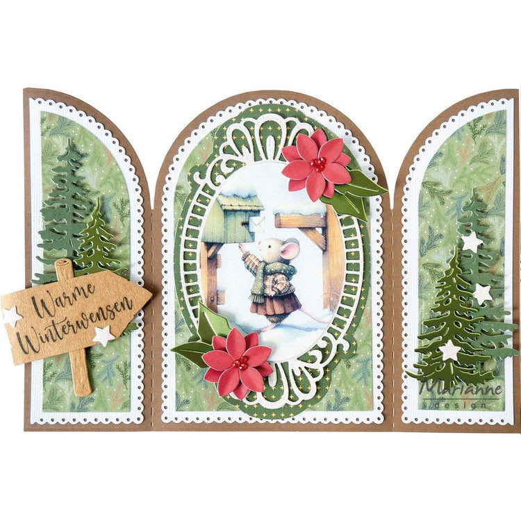 Diseño Marianne • hoja recortable Correo navideño