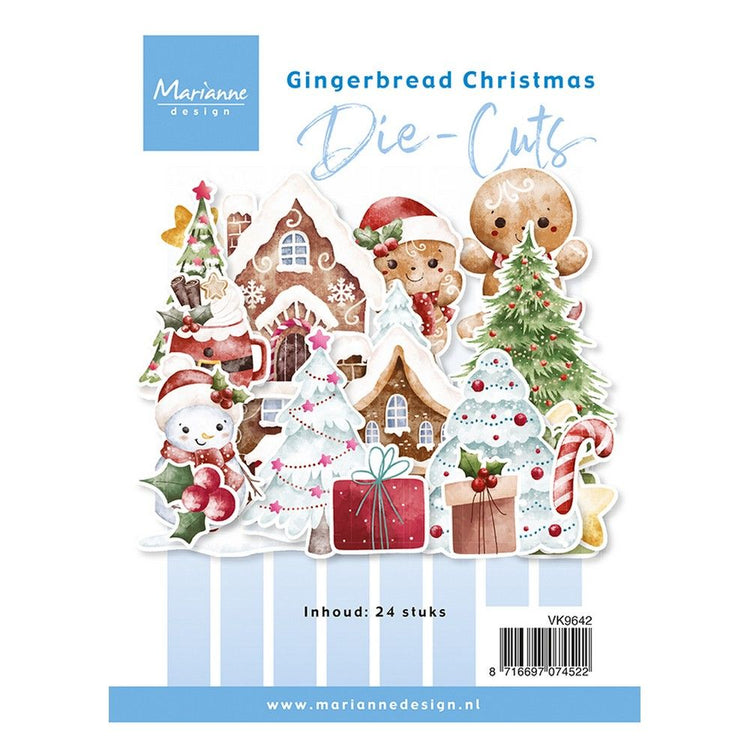 Marianne design • troqueles de pan de jengibre navideños a6, 24 piezas