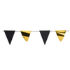 Línea bandera oro negro 600cm
