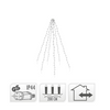 Illuminazione pennone bianco caldo 120 LED 120cm