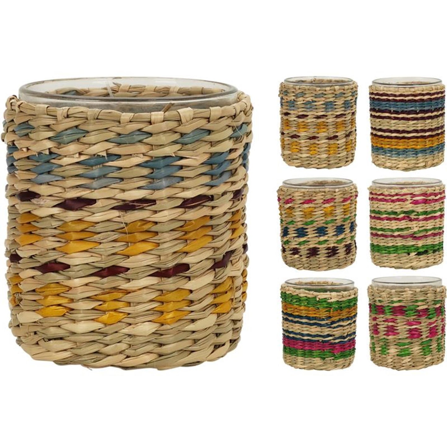 Portacandela Cosydecor con alghe h8cm