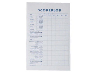 Haza scoreblok 9.4x14.5cm 250vel pak a 5 stuks