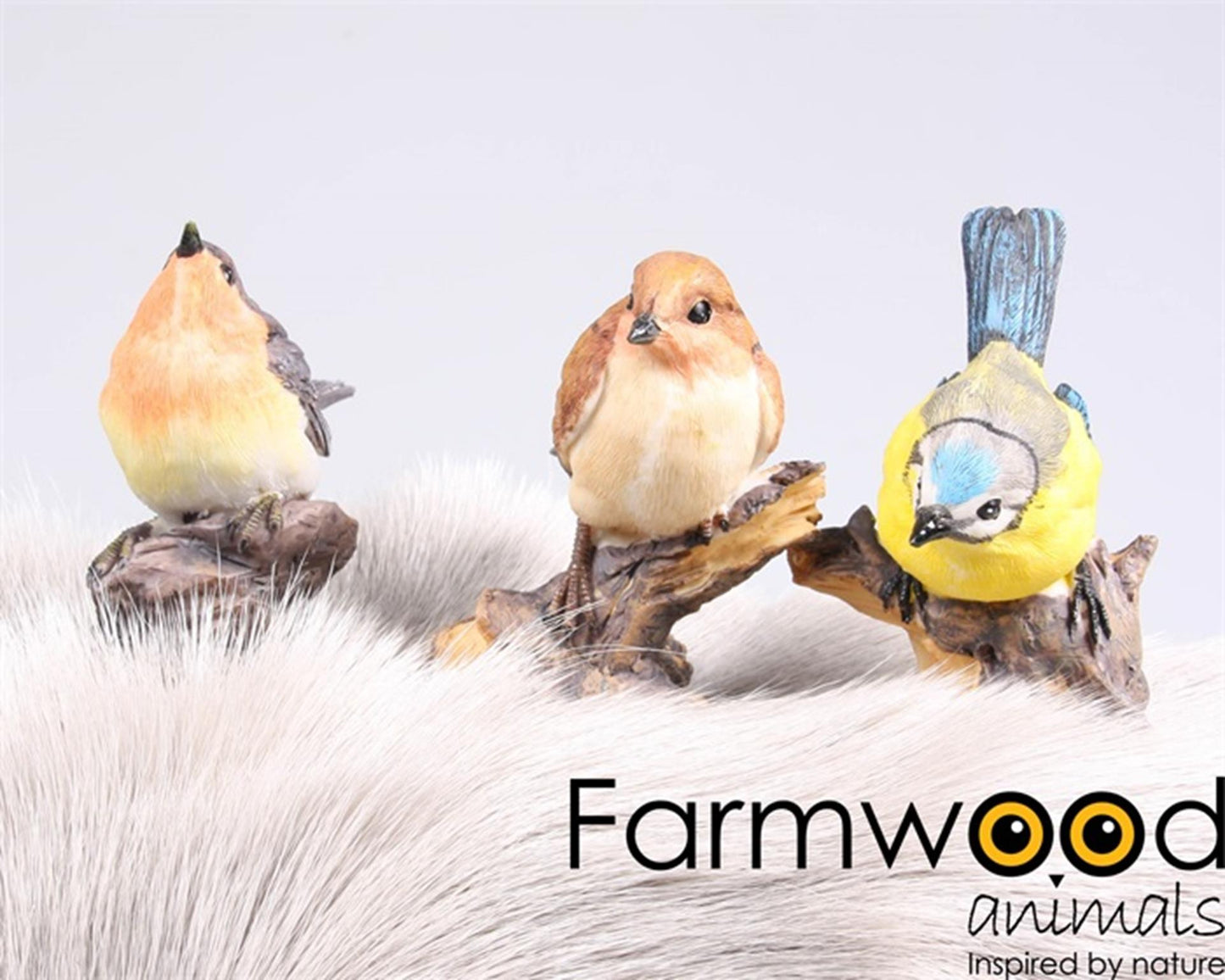 Farmwood animals tuinbeeld vogel 8,5x5x10 cm