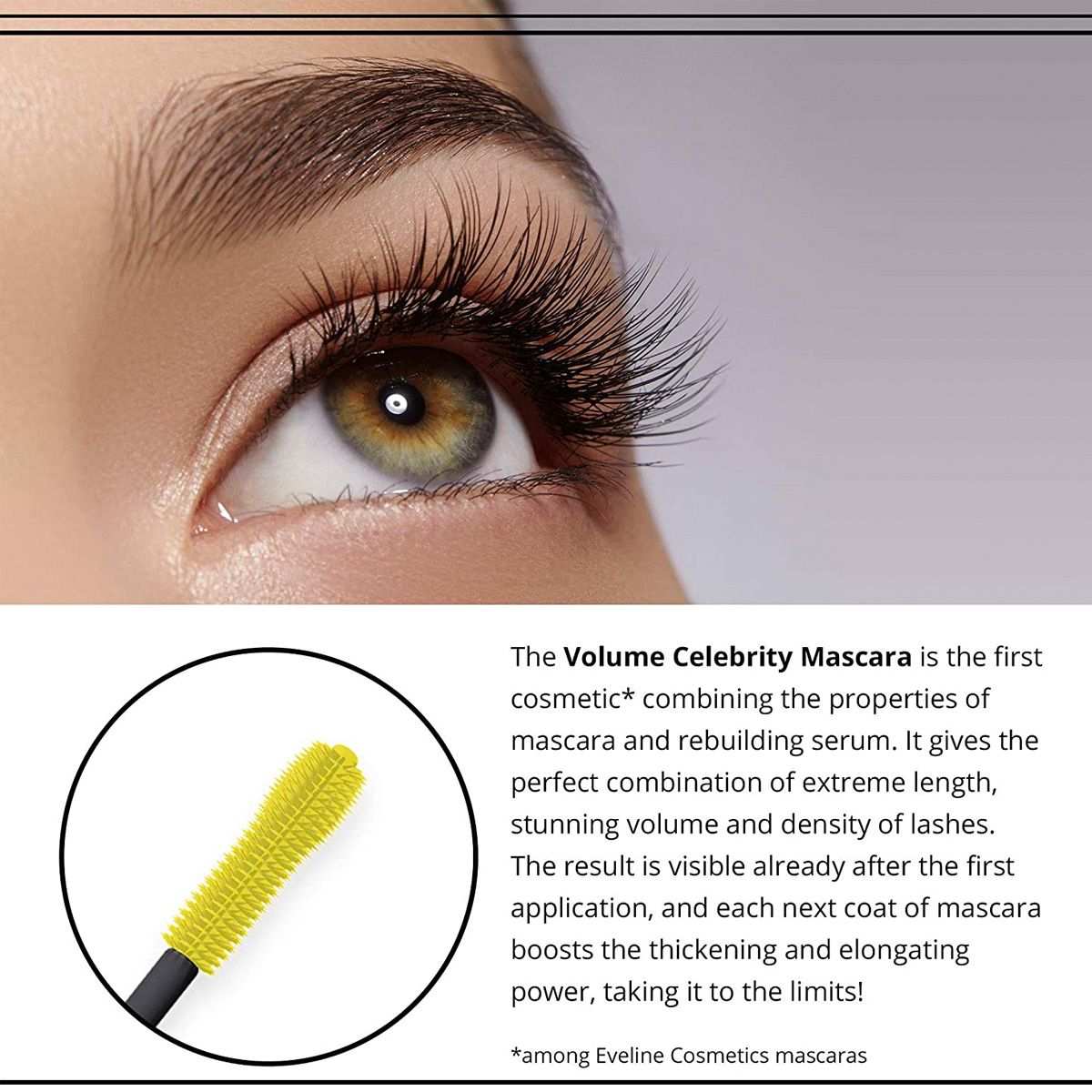 EVELINE EVELINE Volume Celebrità Mascara Black 9ML