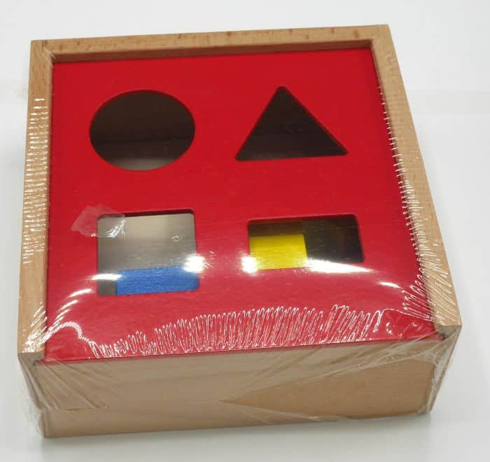 Bongers giocattolo in legno playwood selezionatore di forme in legno rosso