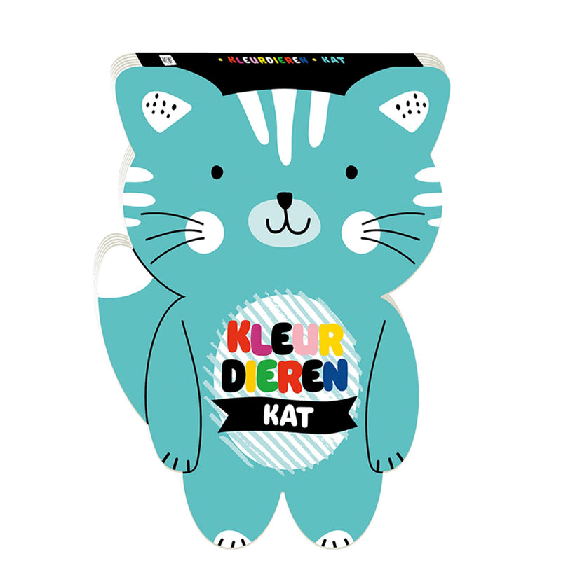 Libros de imágenes para colorear animales - gato