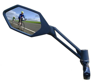 Specchio in bicicletta E-Bike a sinistra 12 cm nero