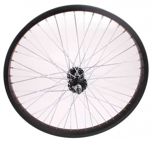 Rueda frontal Freestyle de 20 pulgadas de aluminio 48g Negro