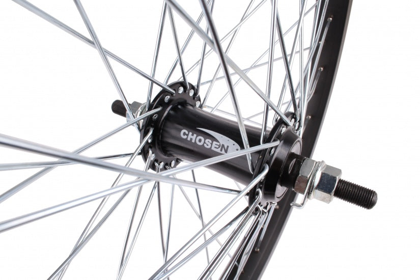 Rueda frontal Freestyle de 20 pulgadas de aluminio 48g Negro