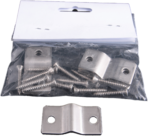 Abrazadera de panel de alambre Waelbers 6,0 mm acero inoxidable-304 - 100 pieza(s) - 460326.13