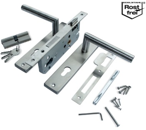 Waelbers eurofix slotset voor slotkast poortfr. pc85 rvs - 1 stuk(s) - 25040451