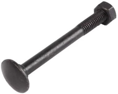 Bullone carrello Waelbers m8x70mm + dado m8 nero - 25 pezzo(i) - 9677.09