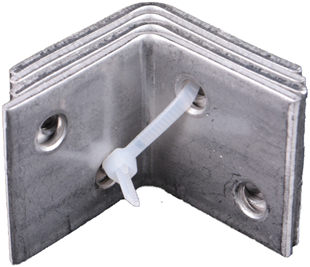 Waelbers reinforcement corner 30x30mm stainless steel + ean - 250 piece(s) - 4306ean.11