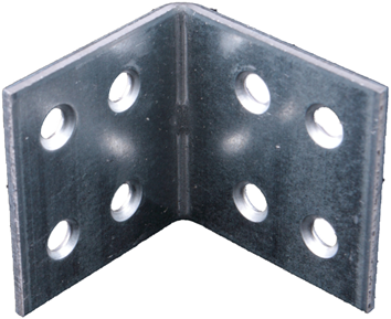 Esquina de refuerzo Waelbers 40x40mm, galvanizada en azul (gv) - 50 pieza(s) - 4311ean.11