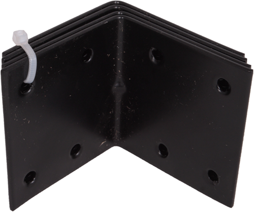 Angolo di rinforzo Waelbers 50x50x40mm nero - 50 pezzo(i) - 4357.11