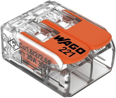 Pinza de soldadura Wago resellable de 2 vías máx.6qmm | 50 piezas - 4047217