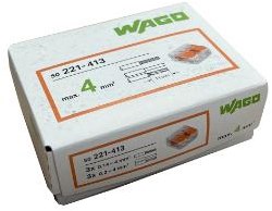 Abrazadera de soldadura Wago 3 vías 0,14-4,0qmm fija flexible p.50 uds | 50 piezas