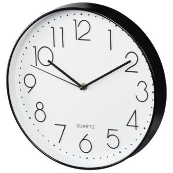 Hama Wall Clock Elegance Ø 30 cm braccio audio nero