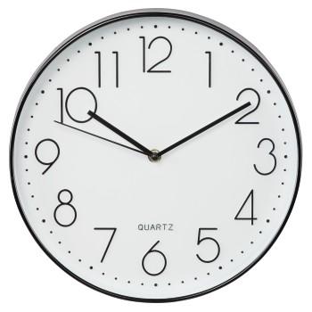 Hama Wall Clock Elegance Ø 30 cm braccio audio nero