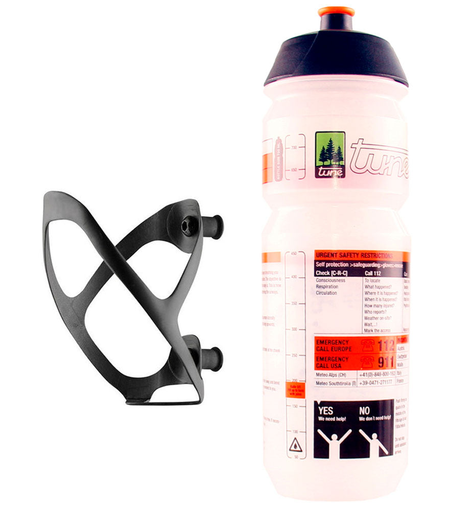 Tune portabidón wasserträger 2.0 carbono + bidón 750ml