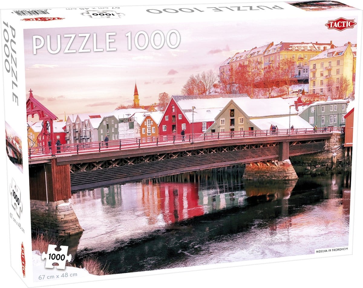 Puzzle nidelva in trondheim 1000 pezzi