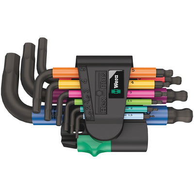 Wera 950 9 hex-plus multicolour stiftsleutelset - 05133164001