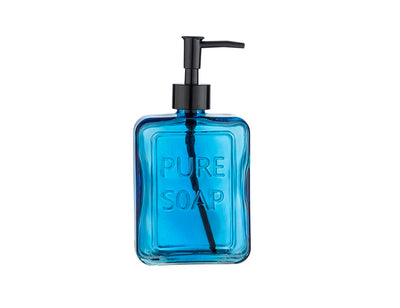 Bomba de jabón de Wenko Glass Blue 550 ml
