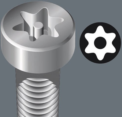 Wera 367 6 juego de destornilladores torx® bo kraftform plus torx® bo + soporte, 6 piezas - 1 pieza(s) - 05138250001