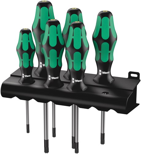 Wera 367 6 set di cacciaviti torx® bo kraftform plus torx® bo + supporto, 6 pezzi - 1 pezzo(i) - 05138250001