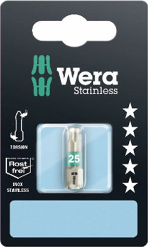 Wera 3867 1 ts sb punte torx®, acciaio inossidabile, tx 25 x 25 mm - 1 pezzo(i) - 05073623001