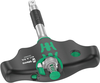 Wera 411 a ra t-handle adapter screwdriver with ratchet function, 1 4