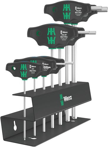 Wera 454 7 hf set 2 | t-handle set hexagon socket | hex-plus with hold function | 7-piece - 05023453001