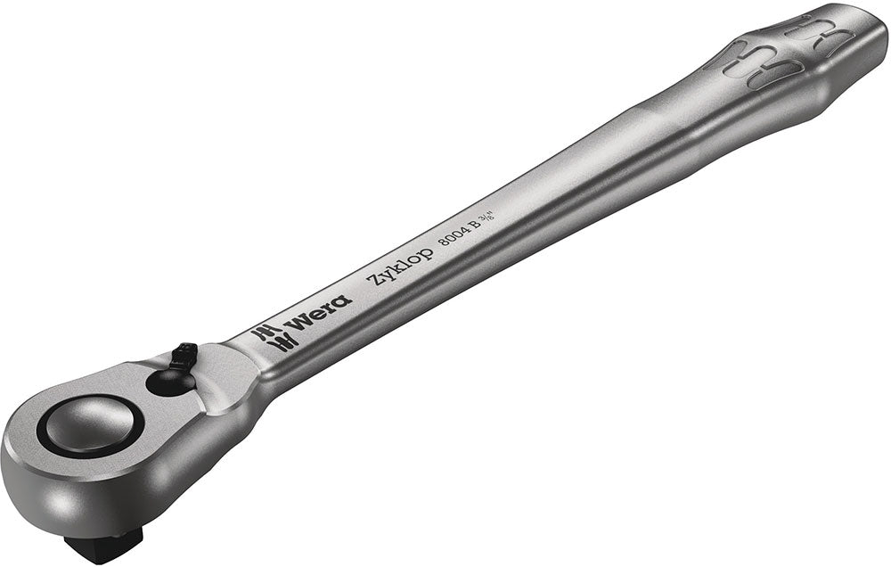 Wera 8000 b zyklop metal ratchet with switch lever and 3 8 drive