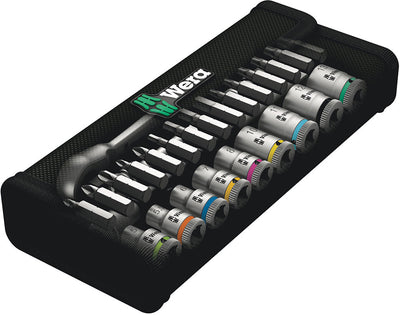 WERA 8100 SA 8 Set di ratettelli metallici Zyklop, commutazione pall 1 4