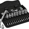 Wera 8100 sb 8 zyklop metal-ratelset, omschakelpal, 3 8 -aandrijving, metrisch , 29 -delig - 1 stuk(s) - 05004048001