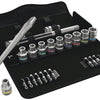 Wera 8100 sc 8 zyklop metal-ratelset omschakelbaar, 1 2 aandrijving gereedschapsset (28-delig)