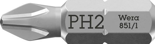 Wera 851 1 z puntas phillips, ph 2 x 25 mm - 1 pieza(s) - 05072072001