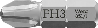 Wera 851 1 z bits phillips, ph 3 x 25 mm - 1 stuk(s) - 05072074001