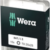 Wera 867 1 z punte torx®, tx 25 x 25 mm (10 punte per scatola) - 1 pezzo/i - 05072409001