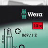 Wera 867 1 z punte torx®, tx 30 x 25 mm (10 punte per scatola) - 1 pezzo/i - 05072411001