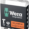 Wera 867 4 imp dc diamond impaktor torx® bits tx 20x50 05057664001