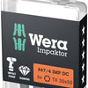 Wera 867 4 imp dc torx® diy impaktor bits, tx 30 x 50 mm, 5-delig - 05057666001